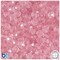 BeadTin Pale Pink Transparent 8mm Faceted Round Plastic Craft Beads (450pcs)